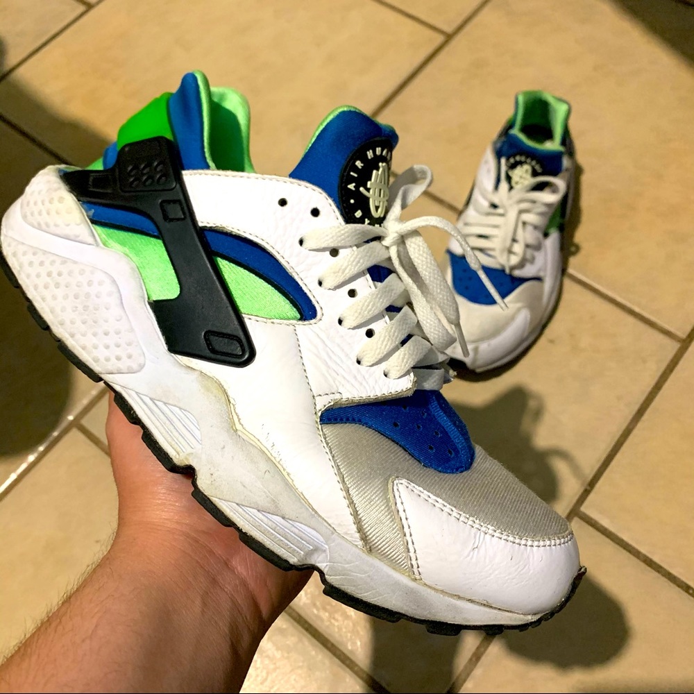 Used Nike Air Huarache “Scream Green” Men’s size 10.5